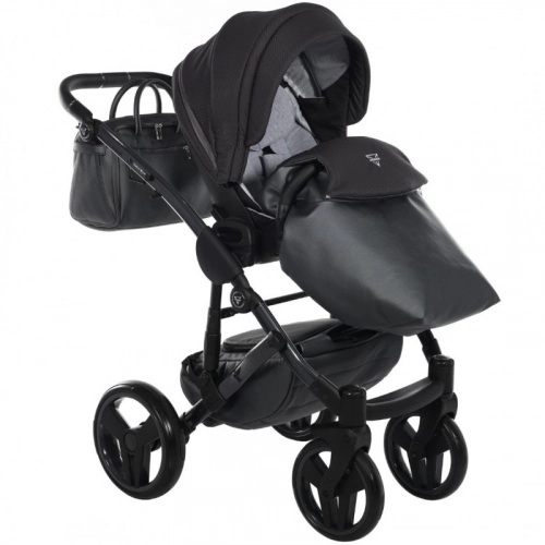 Junama Saphire Col.02 Black Bērnu rati 2in1