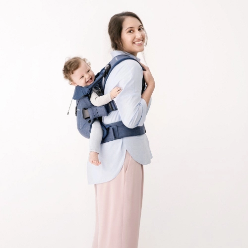 Кенгуру BabyBjorn Baby Carrier ONE Cotton Mix Classic Denim / Midnight Blue 098051
