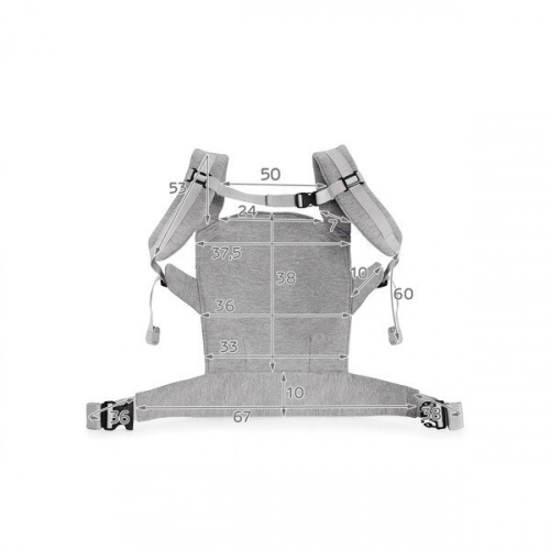 Ķengursoma Kinderkraft Carrier Milo Grey 2in1