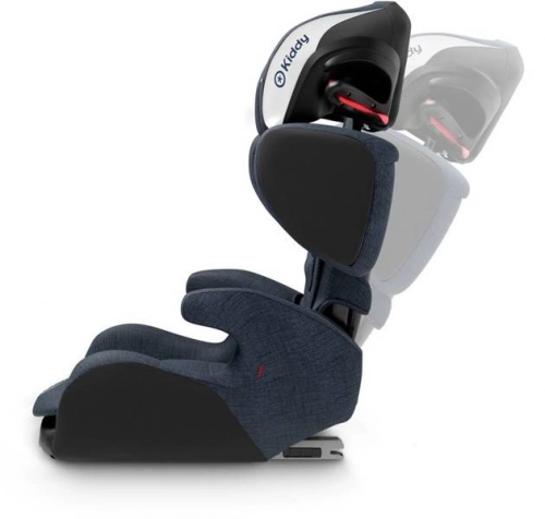 Kiddy Cruiserfix 3 Indigo Blue Melange - Ice Grey Bērnu autosēdeklis 15-36 kg