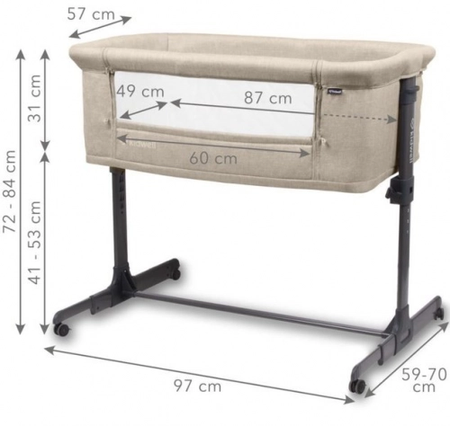 Kidwell Alula Beige Bērnu gulta-tranformeris 3in1