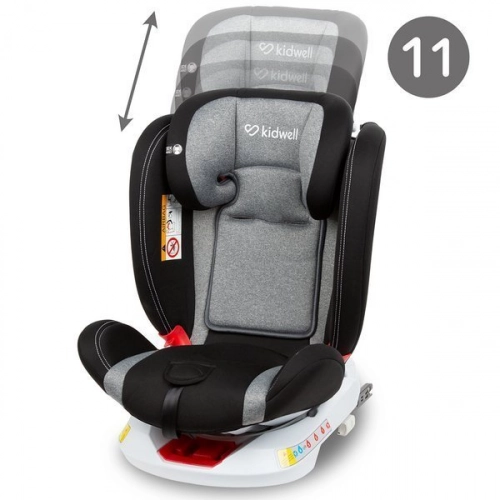 Kidwell ORBIT 360 Black 01 Bērnu autosēdeklis 0-36 kg