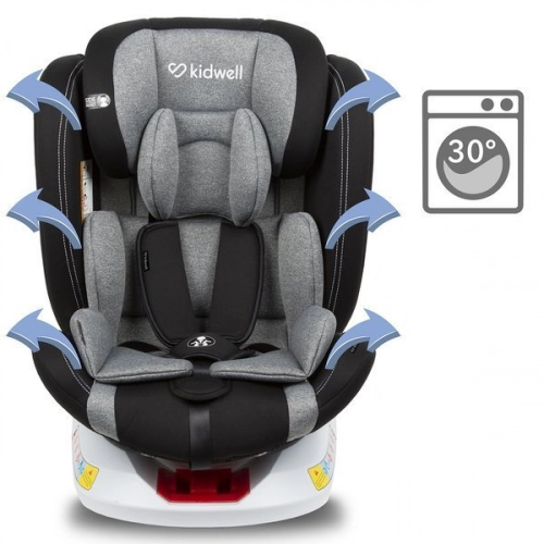 Kidwell ORBIT 360 Black 01 Bērnu autosēdeklis 0-36 kg