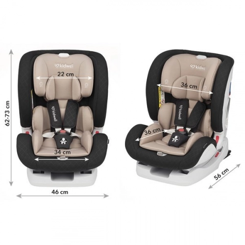 Kidwell SPOT Black beige Bērnu autosēdeklis 0-36 kg