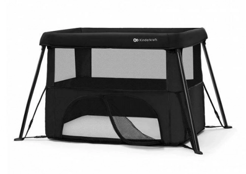 Kinderkraft Cami Black Кроватка-манеж для путешествий 3в1 2 уровня