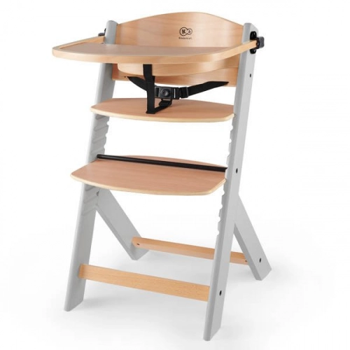 Kinderkraft Enock Wood grey 3in1 Barošanas krēsliņš