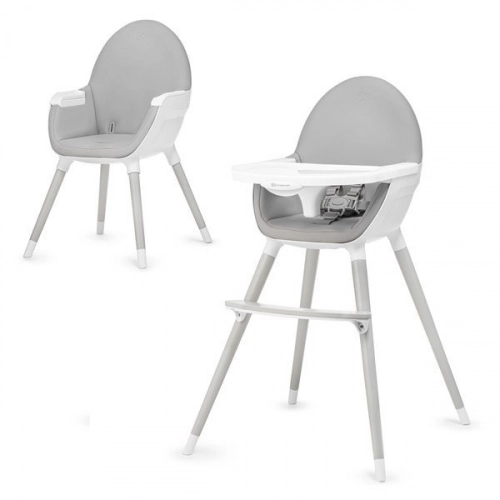 KinderKraft Fini Full Grey 2 in 1 Barošanas krēsls