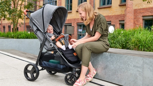 Kinderkraft Grande Plus Grey Прогулочная коляска