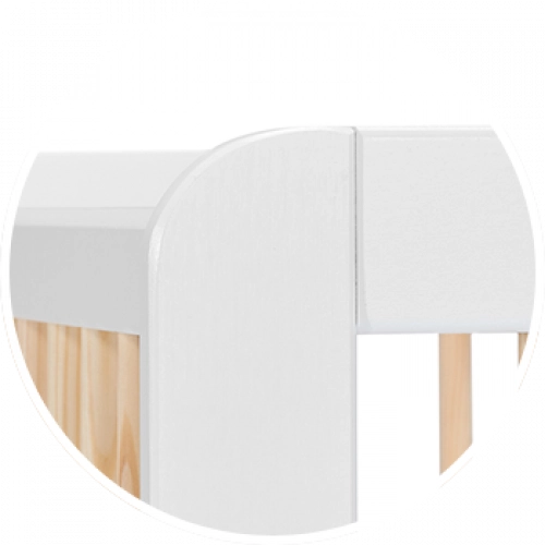Kinderkraft Lunky LX White Bērnu gulta 140x70 сm