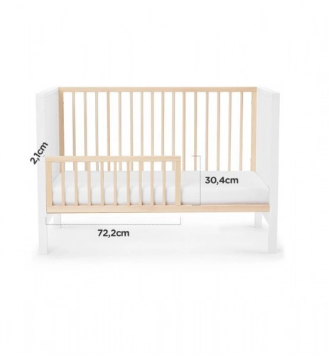 Kinderkraft Mia Grey Детская кроватка 2в1 + Матрас 120 x 60 см