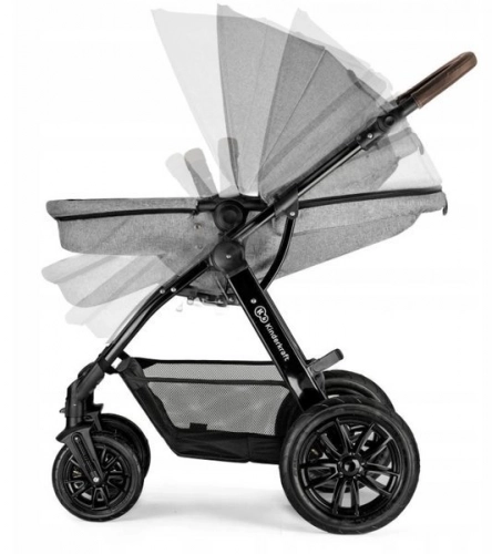 Kinderkraft Moov Grey melange Bērnu rati 3in1