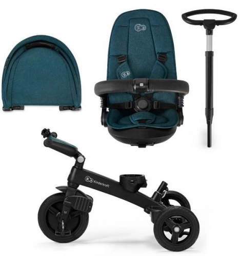 Kinderkraft Twipper Green 5in1 Детский трехколесный велосипед