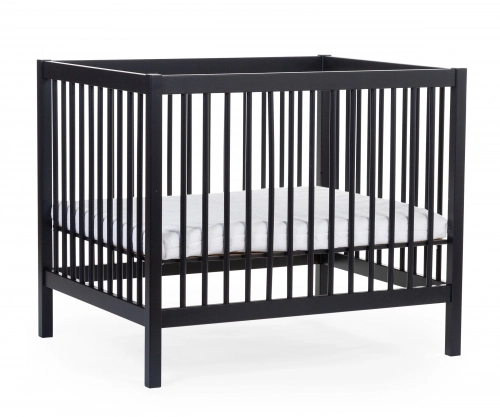 Koka manēža sētiņa Childhome Playpen 97 Wood Black