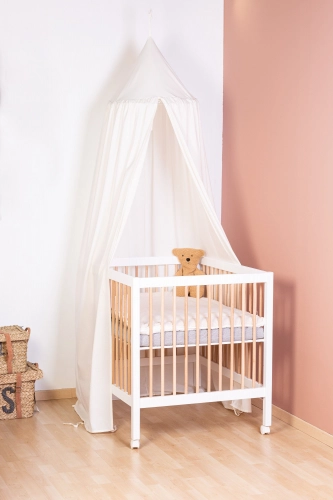 Koka manēža sētiņa Childhome Playpen 97 Wood White Natural