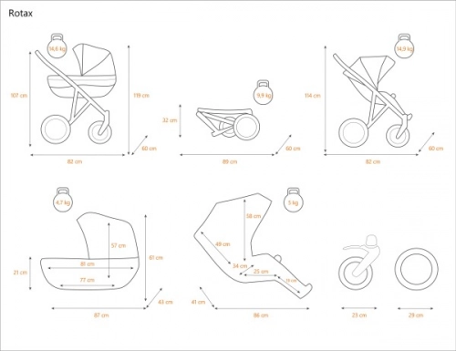 Kunert Rotax РО-06 Детская коляска 2в1