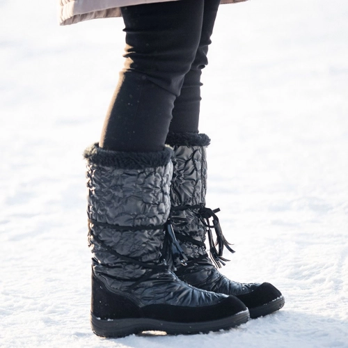 Kuoma Glamour Musta Bērnu ziemas zābaki: līdz -20C