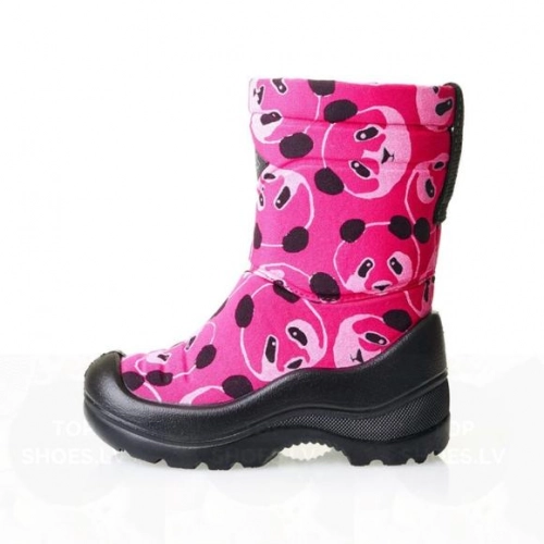 Kuoma Lumi Pinkki panda Bērnu ziemas zābaki: līdz -30C