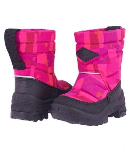 Kuoma Putkivarsi Pink square Bērnu ziemas zābaki Ar siltinājumu: līdz -30C