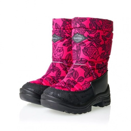 Kuoma Putkivarsi NEONPINK Owl Bērnu ziemas zābaki Ar siltinājumu: līdz -30C