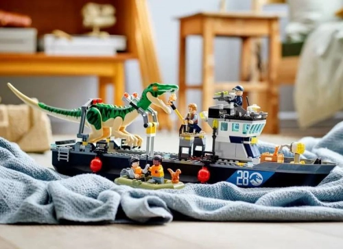LEGO JURASSIC WORLD 76942 Barioniksa Izlaušanās no Kuģa