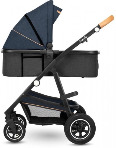 Lionelo Amber Bērnu rati 3in1 Blue Navy