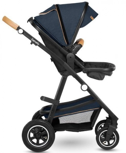 Lionelo Amber Bērnu rati 3in1 Blue Navy
