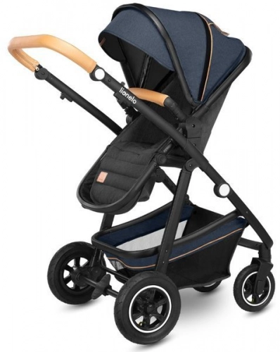 Lionelo Amber Bērnu rati 3in1 Blue Navy