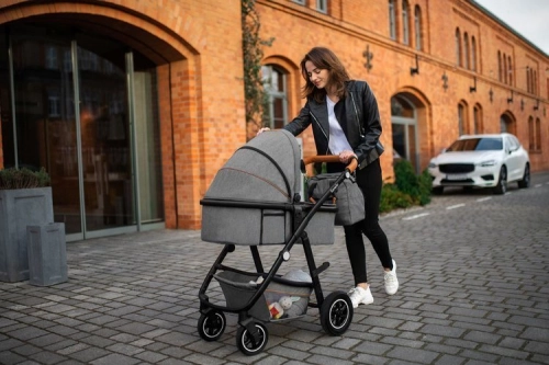 Lionelo Amber Bērnu rati 3in1 Blue Navy