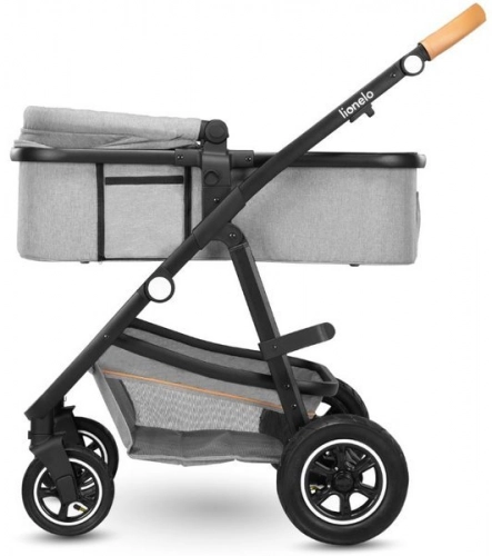 Lionelo Amber Bērnu rati 3in1 Grey Stone