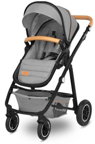 Lionelo Amber Bērnu rati 3in1 Grey Stone