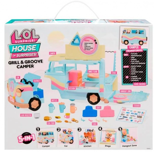 L.O.L. Surprise! 5in1 Grill & Groove Camper