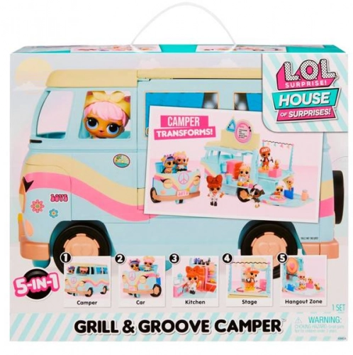 L.O.L. Surprise! 5in1 Grill & Groove Camper