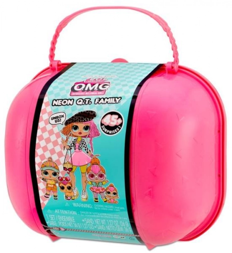 LOL Surprise Neon Q.T. Family - Limited Edition Fashion Doll, Dolls and Pet with 45+ Surprises