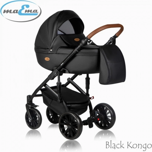 Maema Jess Black Kongo Bērnu rati 3in1
