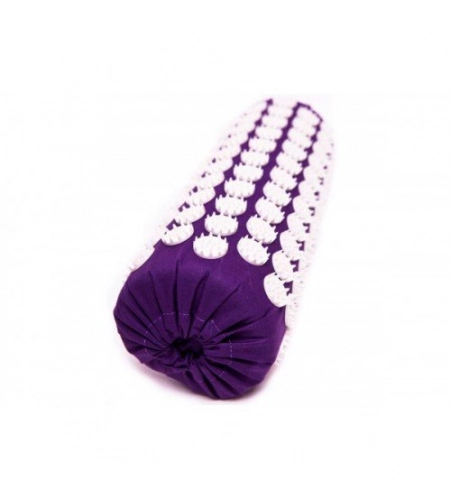 Masāžas akupresūras veltnis ar adatām 38х13 cm Purple
