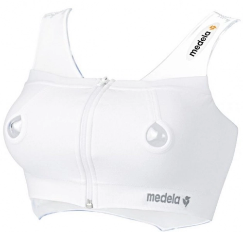 Mātes piena savakšanai bezvīļu krūšturis Medela Easy Expression White