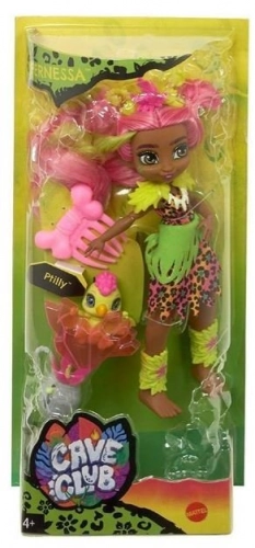 MATTEL CAVE CLUB Fernessa Lelle ar Pterodaktilu Ptilly