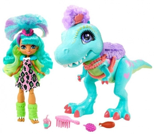 MATTEL CAVE CLUB Rockelle Lelle ar Tyrasaurus