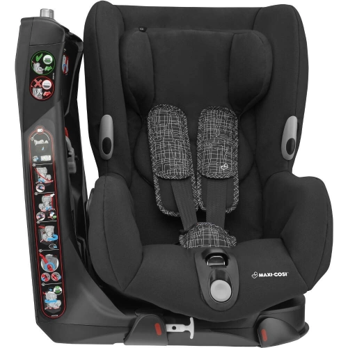 MAXI COSI Axiss Black Grid Bērnu autosēdeklis 9-18 kg