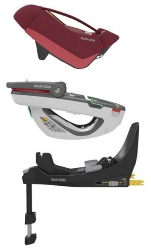 Maxi Cosi Coral 360 Essential red Bērnu autosēdeklis 0-13 kg + Familyfix 360 bāze