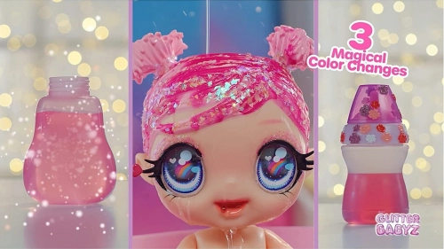 MGA LOL Glitter BABYZ Dreamia Stardust Baby Doll pink Lelle