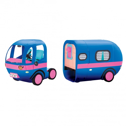 MGA LOL Surprise 4-in-1 Glamper Fashion Camper with 55+ Surprises (Electric Blue)