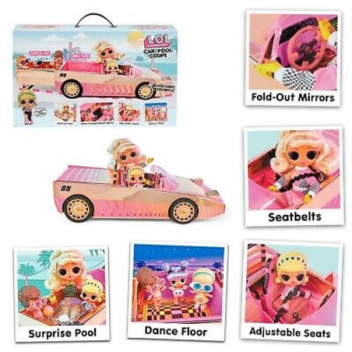 MGA LOL Surprise Car-Pool Coupe with Exclusive Doll