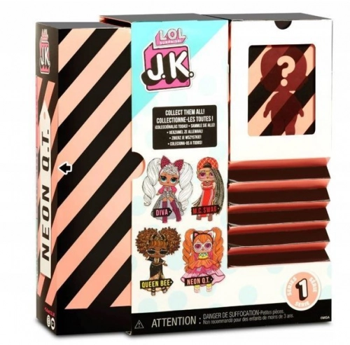 MGA LOL SURPRISE J.K. Neon Q.T. Mini Fashion Doll with 15 Surprises