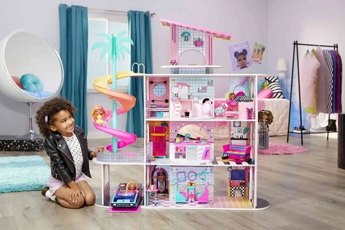 MGA LOL Surprise OMG House of Surprises with 85+ Surprises Interaktīvā leļļu māja