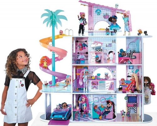 MGA LOL Surprise OMG House of Surprises with 85+ Surprises Interaktīvā leļļu māja
