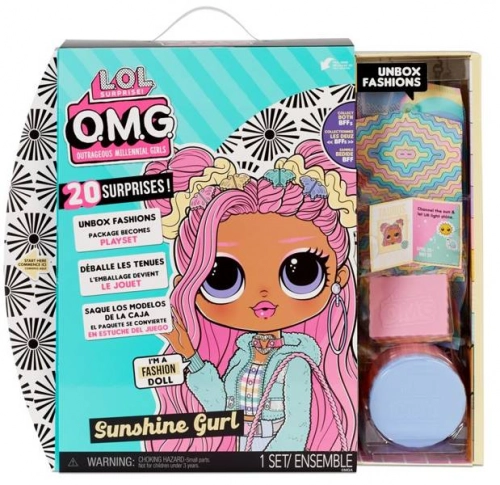 MGA LOL SURPRISE O.M.G. Sunshine Gurl Series 5 with 20 Surprises Lelle