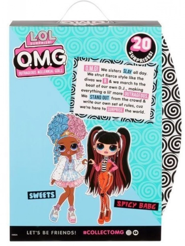 MGA LOL SURPRISE O.M.G. Sweets Fashion Doll + 20 Surprises