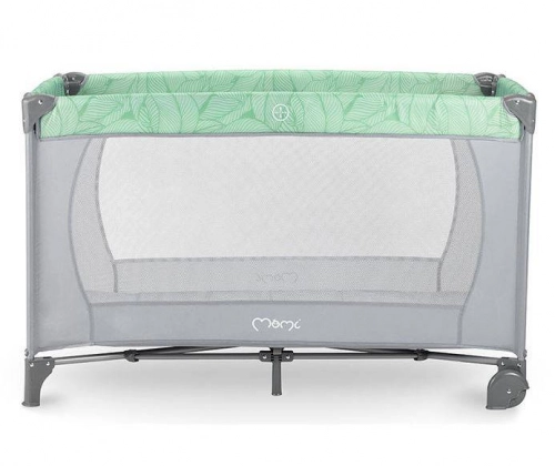 MoMi Belove Green Ceļojumu gulta-manēža
