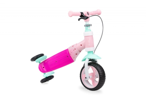 Momi Elios skrejritenis-balansa ritenis 2in1 pink